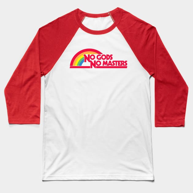 No Gods No Masters Baseball T-Shirt by Stephentc